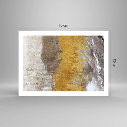 Poster - Een gouden explosie - 70x50 cm