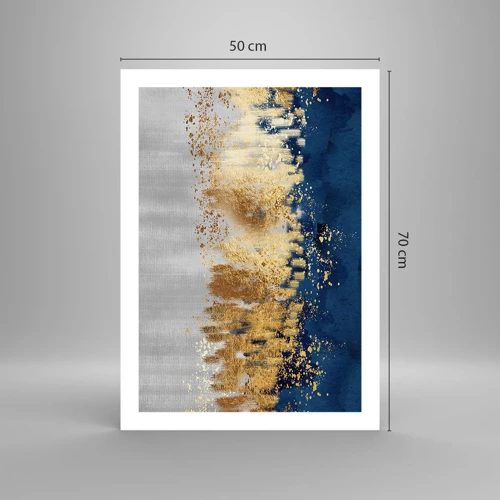 Poster - Een moderne compositie met sprankeling - 50x70 cm