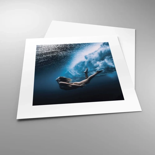 Poster - Een moderne zeemeermin - 30x30 cm