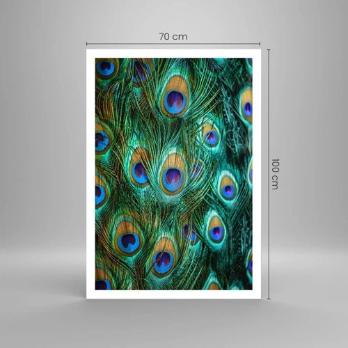 Poster - Een pauwenooglook - 70x100 cm
