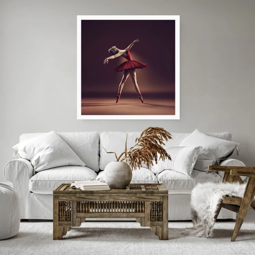 Poster - Een prima ballerina - 60x60 cm