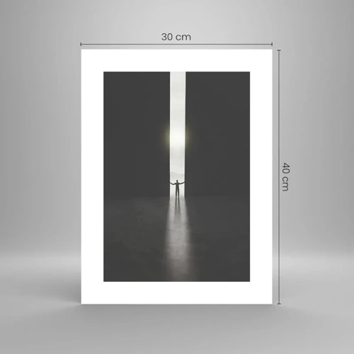 Poster - Een stap naar een mooie toekomst - 30x40 cm