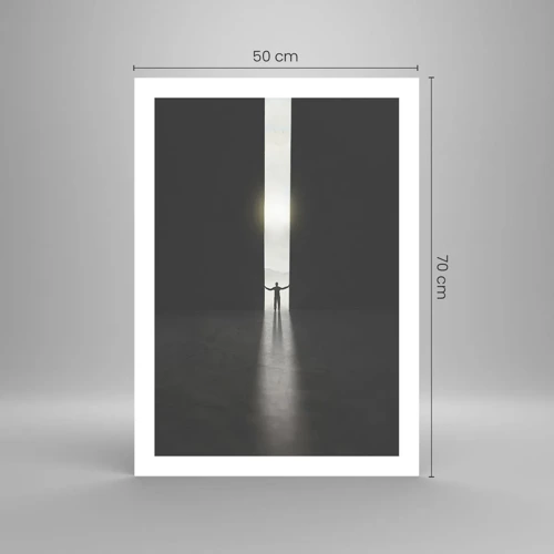 Poster - Een stap naar een mooie toekomst - 50x70 cm