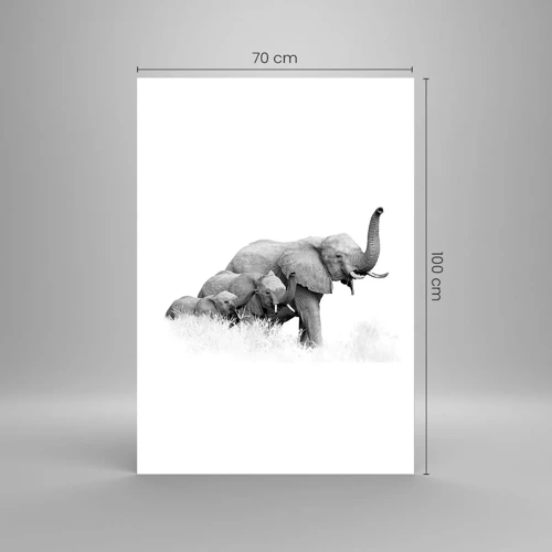 Poster - Een twee drie - 70x100 cm