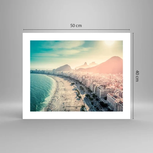 Poster - Eeuwige vakantie in Rio - 50x40 cm