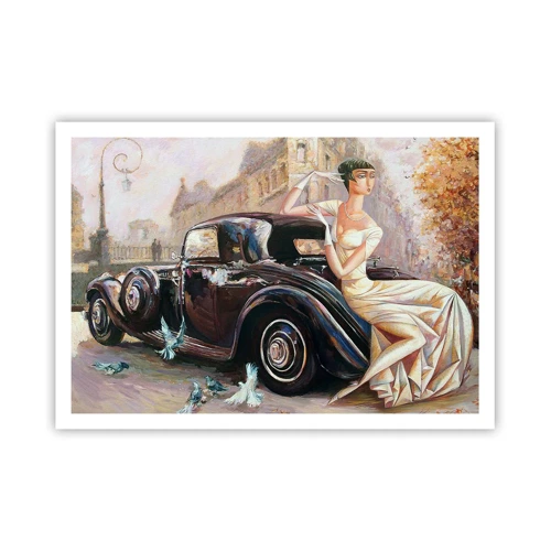 Poster - Elegantie in retrostijl - 100x70 cm