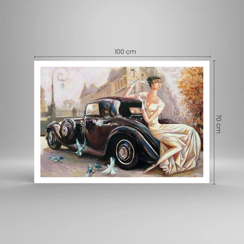 Poster - Elegantie in retrostijl - 100x70 cm