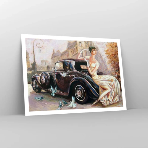 Poster - Elegantie in retrostijl - 100x70 cm