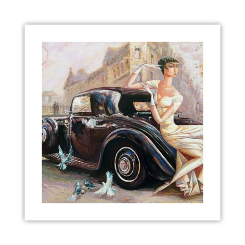 Poster - Elegantie in retrostijl - 40x40 cm