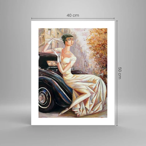 Poster - Elegantie in retrostijl - 40x50 cm