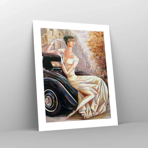 Poster - Elegantie in retrostijl - 40x50 cm