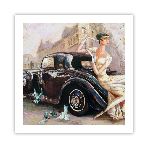 Poster - Elegantie in retrostijl - 50x50 cm