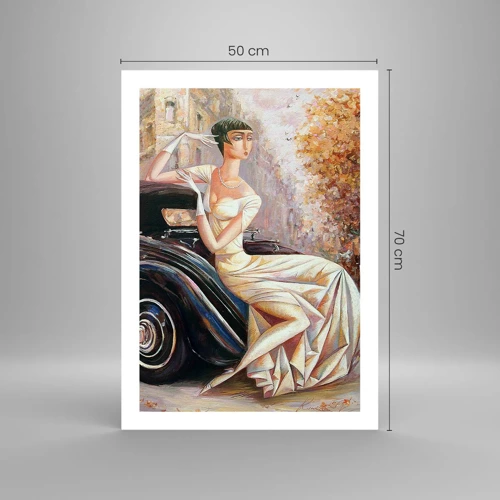 Poster - Elegantie in retrostijl - 50x70 cm