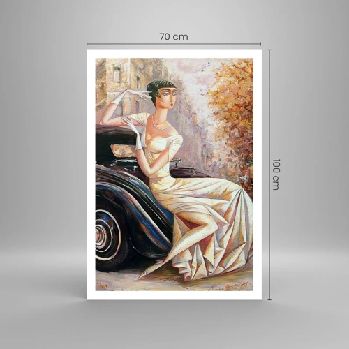 Poster - Elegantie in retrostijl - 70x100 cm