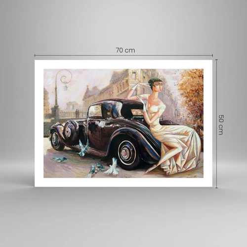 Poster - Elegantie in retrostijl - 70x50 cm