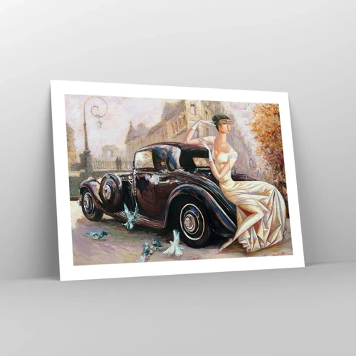 Poster - Elegantie in retrostijl - 70x50 cm