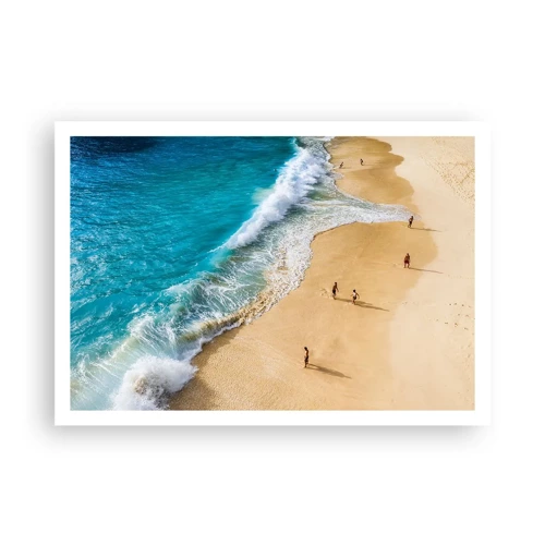 Poster - En dan de zon, het strand… - 100x70 cm
