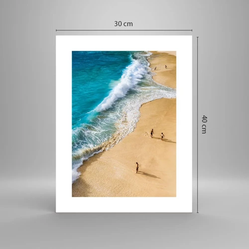 Poster - En dan de zon, het strand… - 30x40 cm