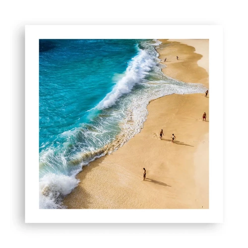 Poster - En dan de zon, het strand… - 50x50 cm