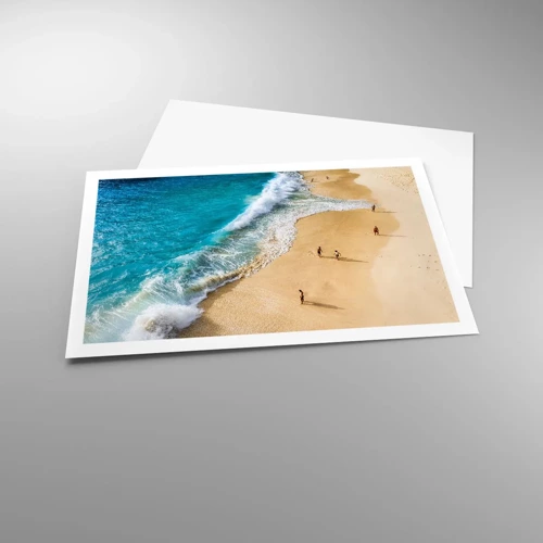 Poster - En dan de zon, het strand… - 91x61 cm