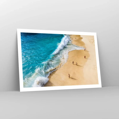 Poster - En dan de zon, het strand… - 91x61 cm