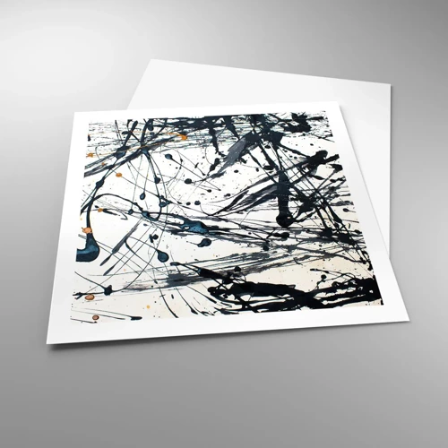 Poster - Expressionistische abstractie - 60x60 cm