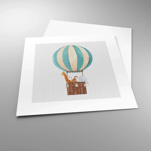 Poster - Fantastische reis - 30x30 cm