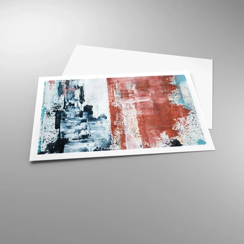 Poster - Fifty Fifty abstract - 91x61 cm