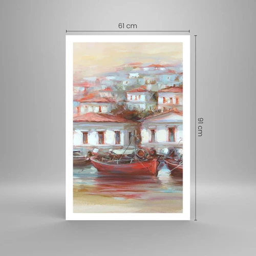 Poster - Gelukkige stad - 61x91 cm