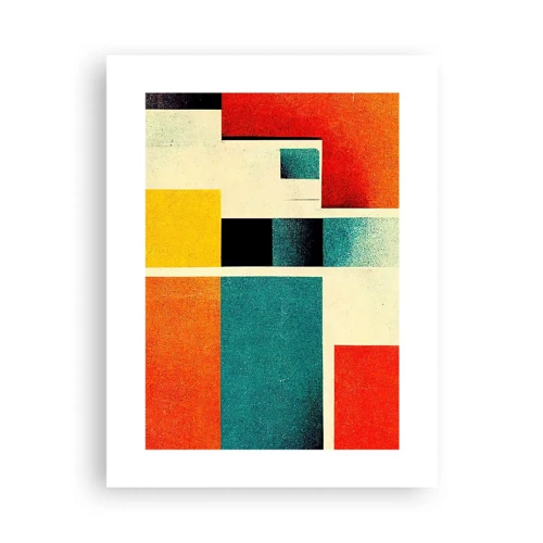 Poster - Geometrische abstractie – goede energie - 30x40 cm