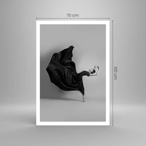 Poster - Gevleugeld door muziek - 70x100 cm