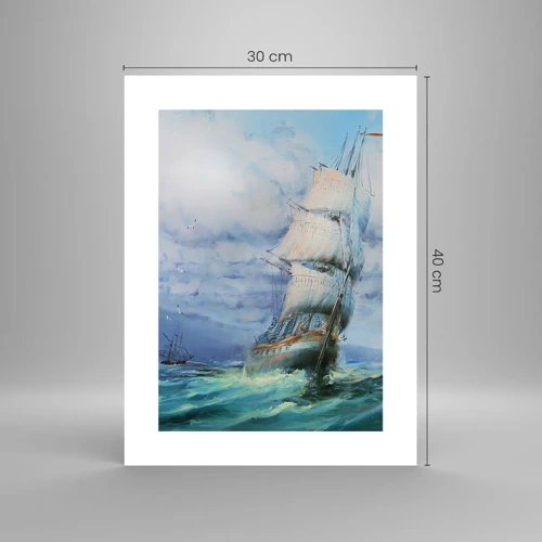 Poster - Goede wind - 30x40 cm