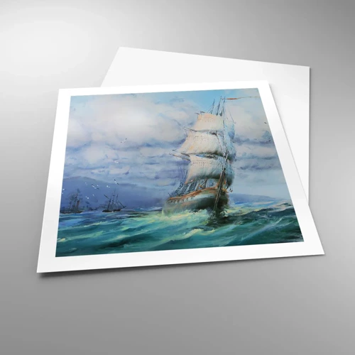 Poster - Goede wind - 60x60 cm