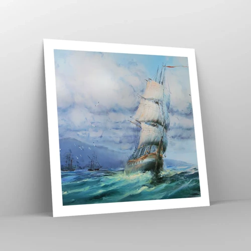 Poster - Goede wind - 60x60 cm