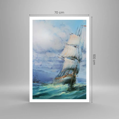 Poster - Goede wind - 70x100 cm