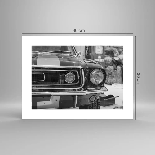 Poster - Hard rijden - 40x30 cm