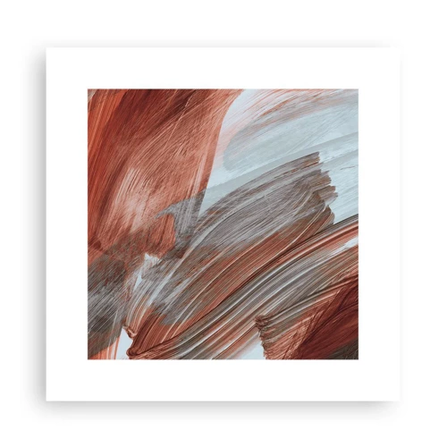 Poster - Herfst en winderige abstractie - 30x30 cm