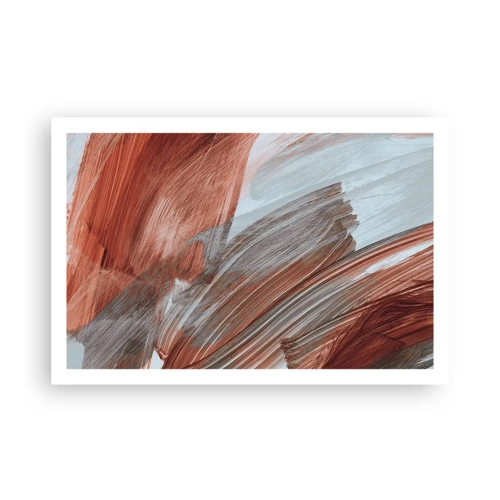 Poster - Herfst en winderige abstractie - 91x61 cm