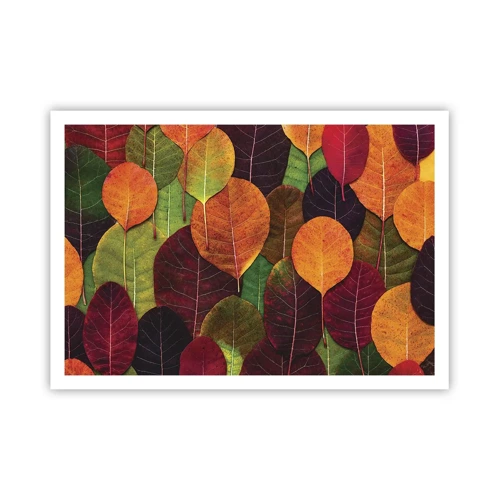 Poster - Herfst mozaïek - 100x70 cm