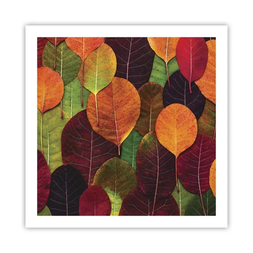 Poster - Herfst mozaïek - 60x60 cm