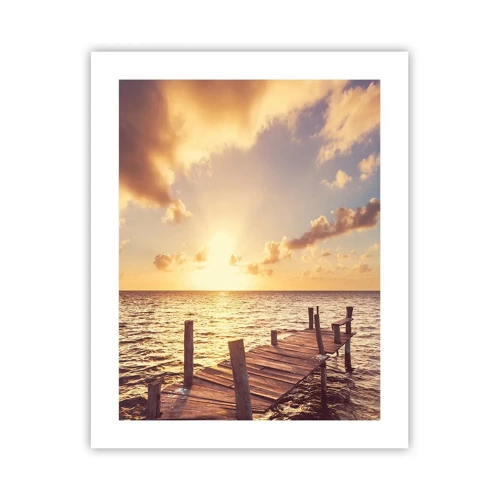 Poster - Het gouden land van zachtheid - 40x50 cm