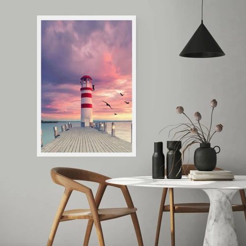 Poster - Het is tijd naar de haven te gaan - 70x100 cm