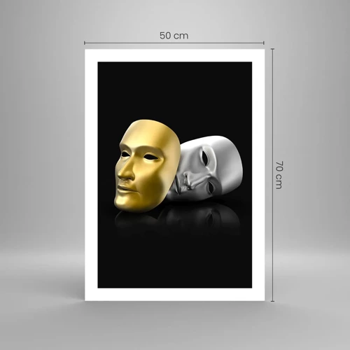 Poster - Het leven is theater - 50x70 cm