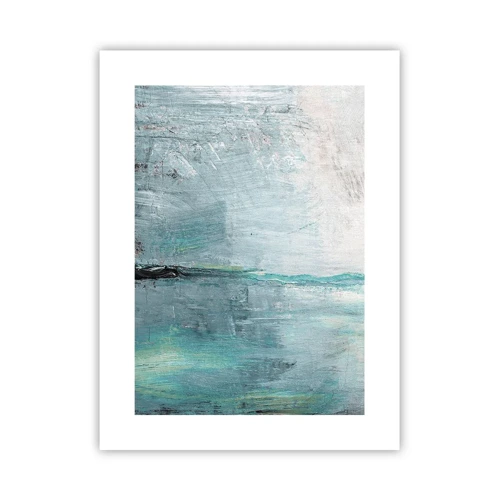 Poster - Horizontaal in blauw - 30x40 cm