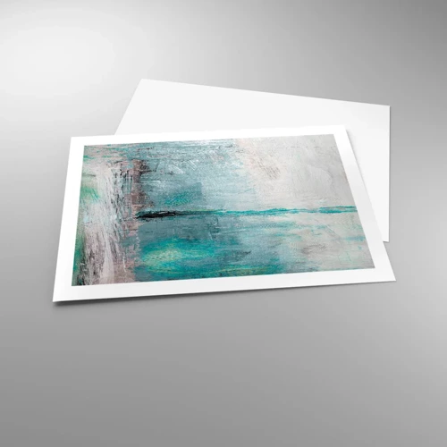 Poster - Horizontaal in blauw - 70x50 cm