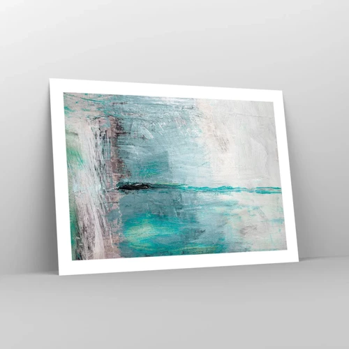 Poster - Horizontaal in blauw - 70x50 cm