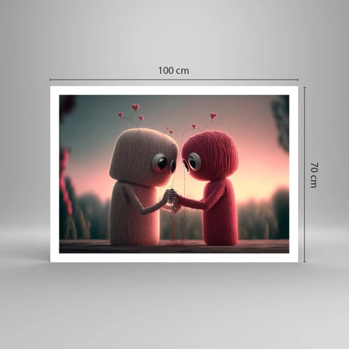 Poster - Iedereen mag liefhebben - 100x70 cm