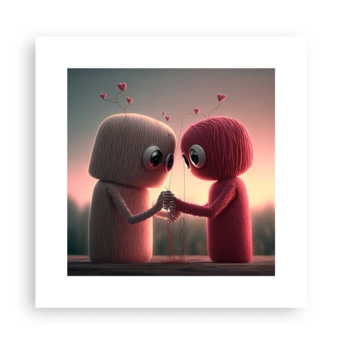 Poster - Iedereen mag liefhebben - 30x30 cm