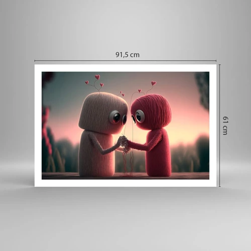 Poster - Iedereen mag liefhebben - 91x61 cm