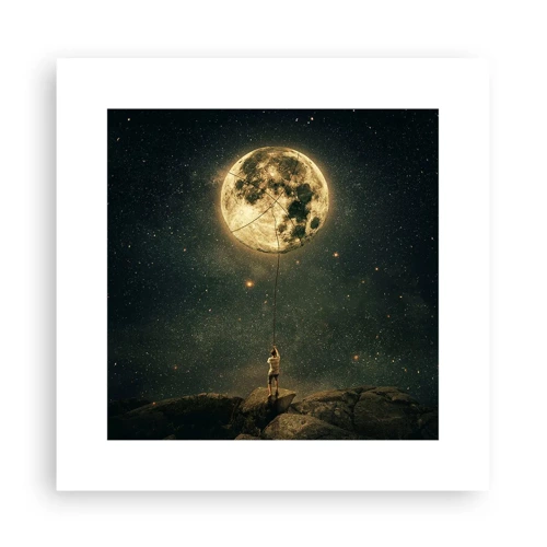 Poster - Iemand die de maan heeft gestolen - 30x30 cm